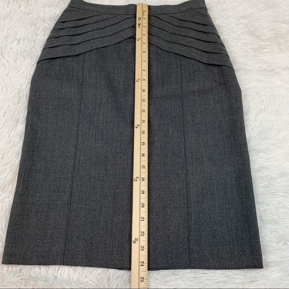 Viktor & Rolf Virgin Wool pleated waist pencil Skirt knee length Made‎ in Italy - Picture 8 of 11